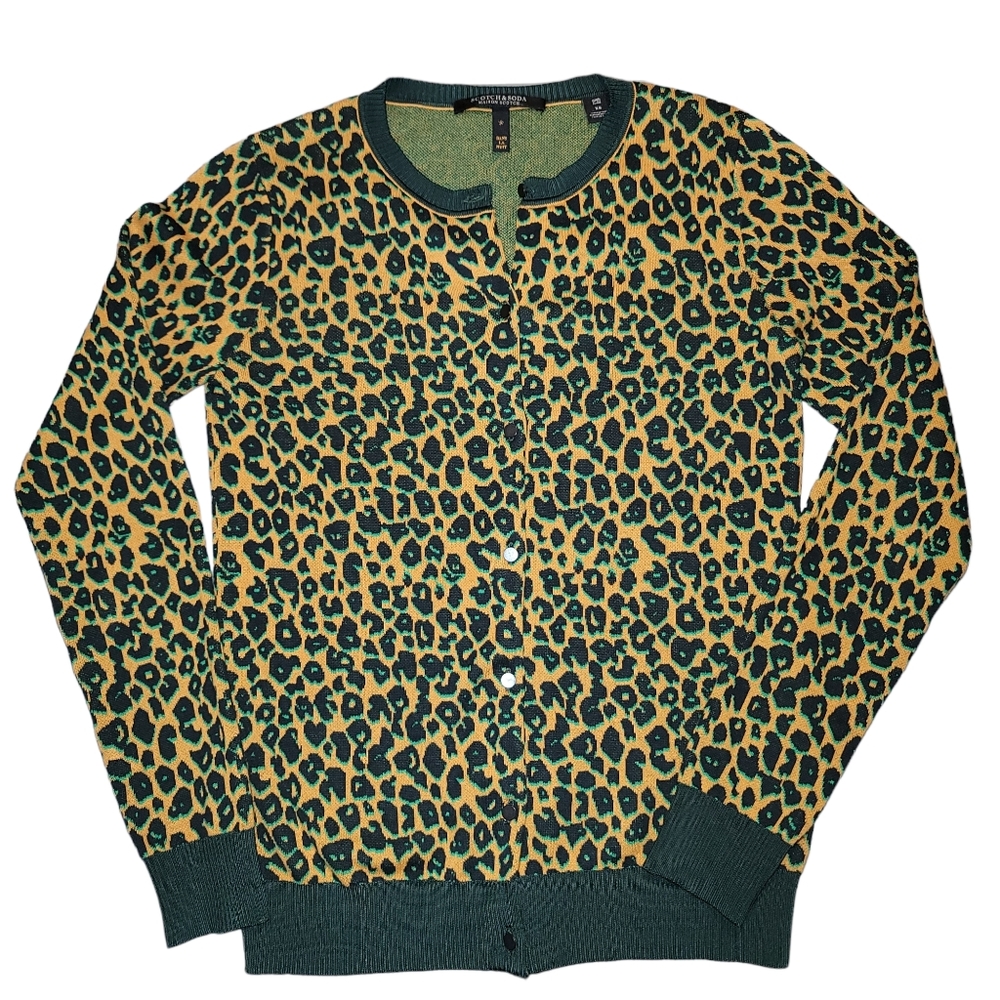 Scotch And Soda Leopard Print Cardigan - image 3